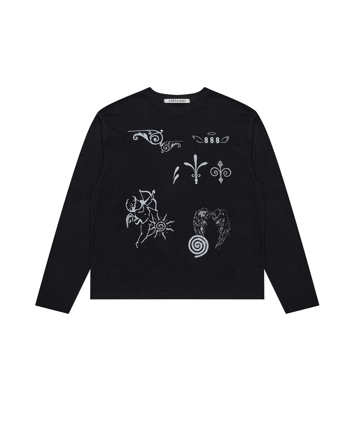 라티젠(LARTIGENT) L19 ANGEL T-SHIRT(BLACK)