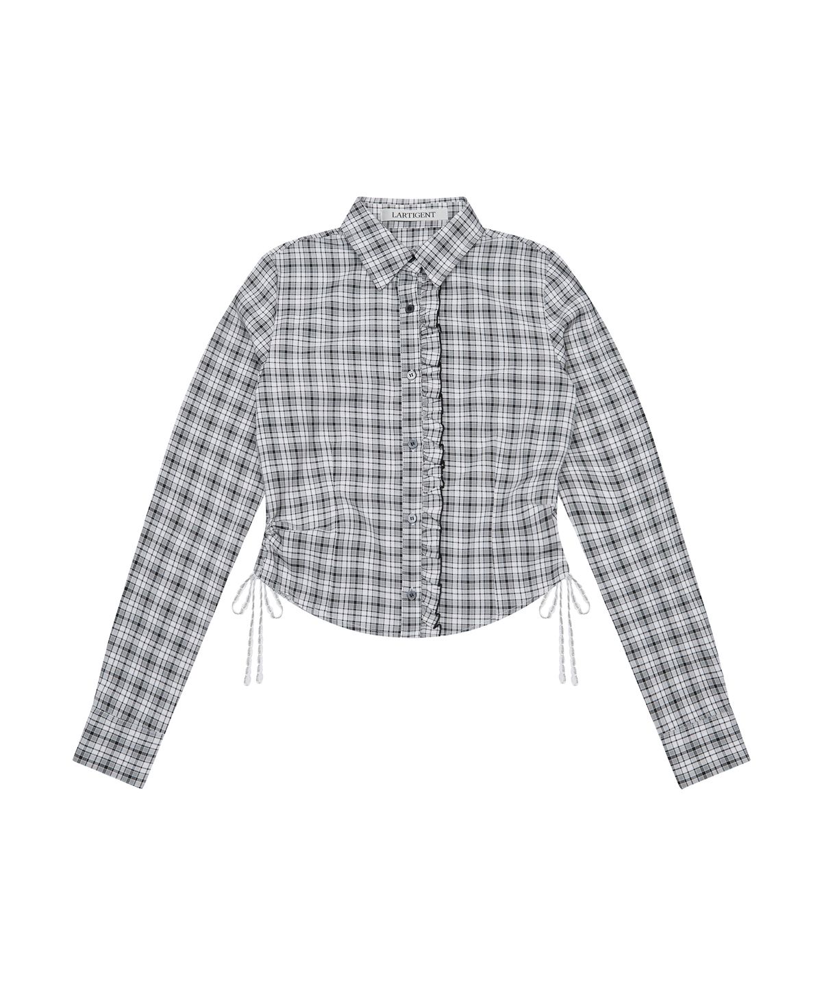 라티젠(LARTIGENT) L19 CHECK SHIRT(BLACK)