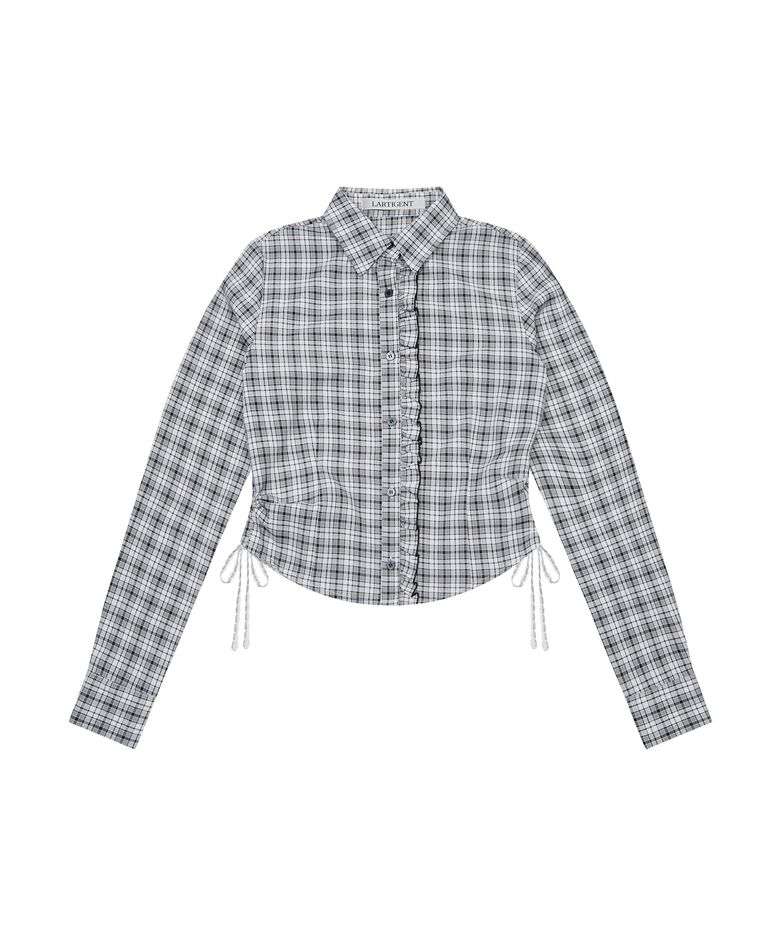 L19 CHECK SHIRT(BLACK)