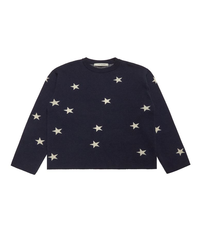 L19 STAR KNIT(NAVY)