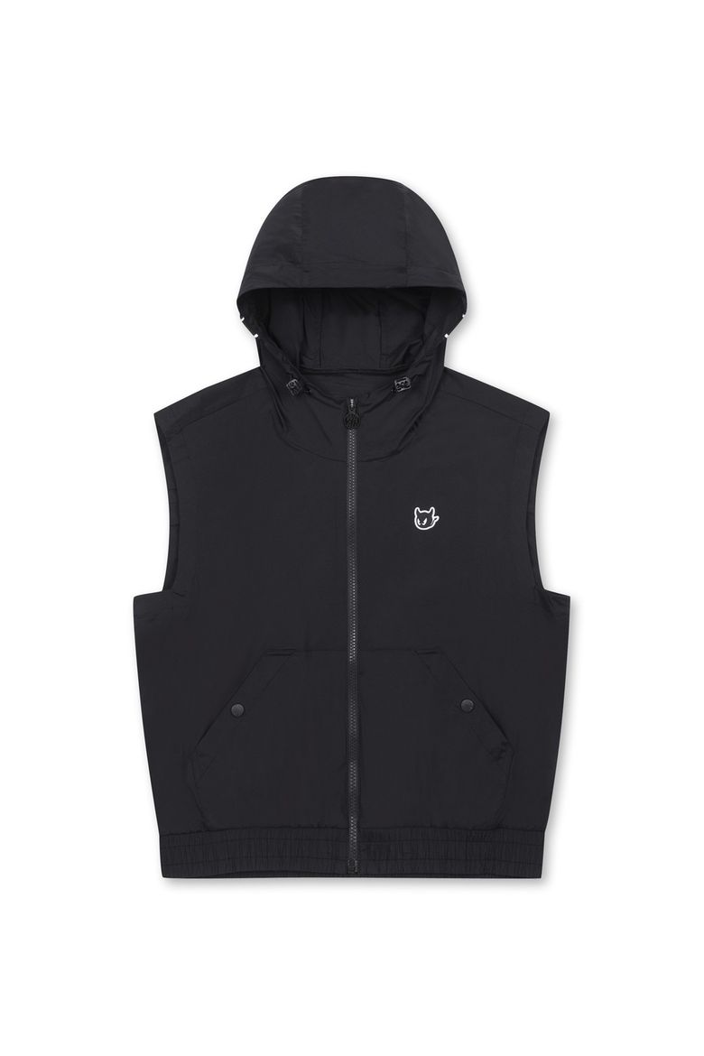 Women Light-weight Stretch Hoodie vest WWVAM25200BKX