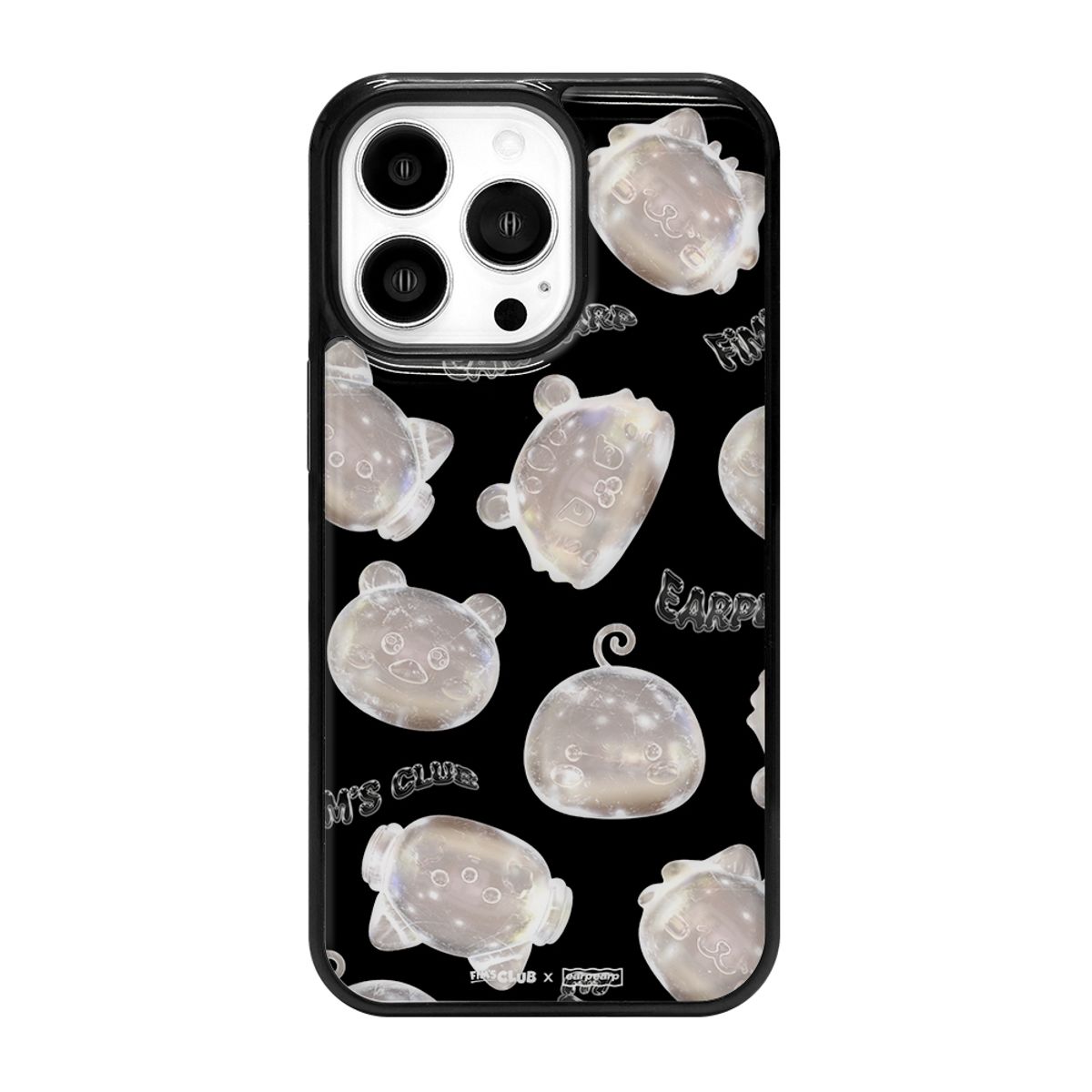 어프어프(EARPEARP) [FIMS CLUB X EARP EARP] MOBILE PHONE CASE (BLACK PATTERN ver.)
