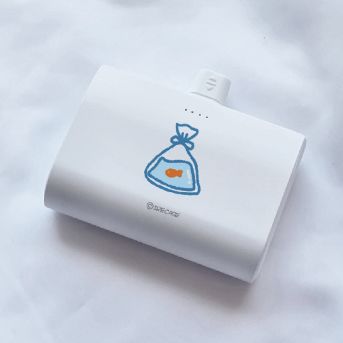 이레케이스앤굿즈(IRECASEGOODS) BZ 아기물고기 아이폰 갤럭시 듀얼 도킹 보조배터리 10000mah