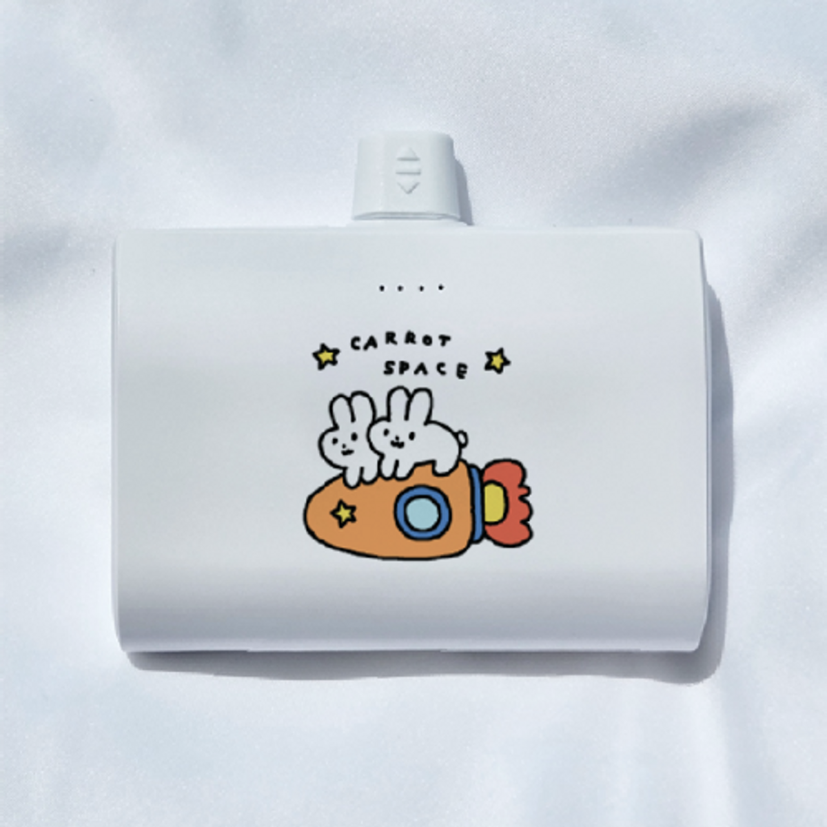 이레케이스앤굿즈(IRECASEGOODS) BZ 우주캐럿 아이폰 갤럭시 듀얼 도킹 보조배터리 10000mah