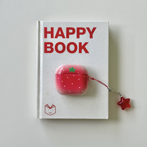 도트 레드 토마토 에어팟케이스