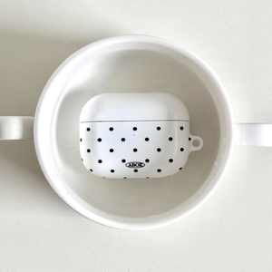 화이트도트  에어팟케이스