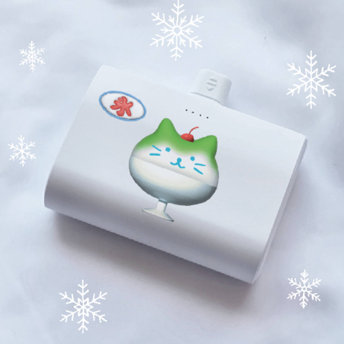 이레케이스앤굿즈(IRECASEGOODS) BZ 고양빙수 아이폰 갤럭시 듀얼 도킹 보조배터리 10000mah