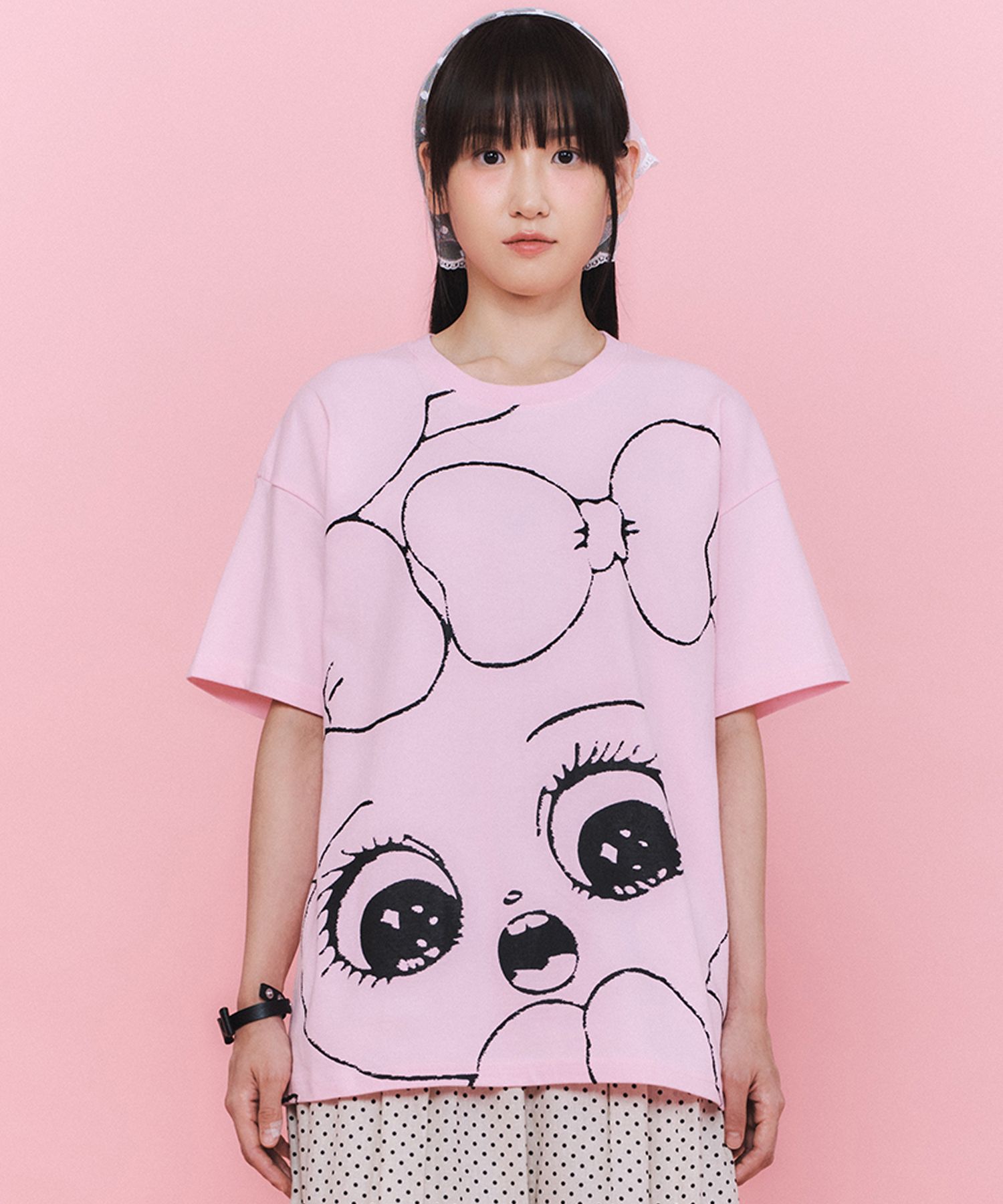 美品 2 eskandar エスカンダー 半袖 リネン カットソー 薄ピンク MUSINSA公式 | LAUGHER [エスダーバニー] OMG!! Tシャツ - ピンク