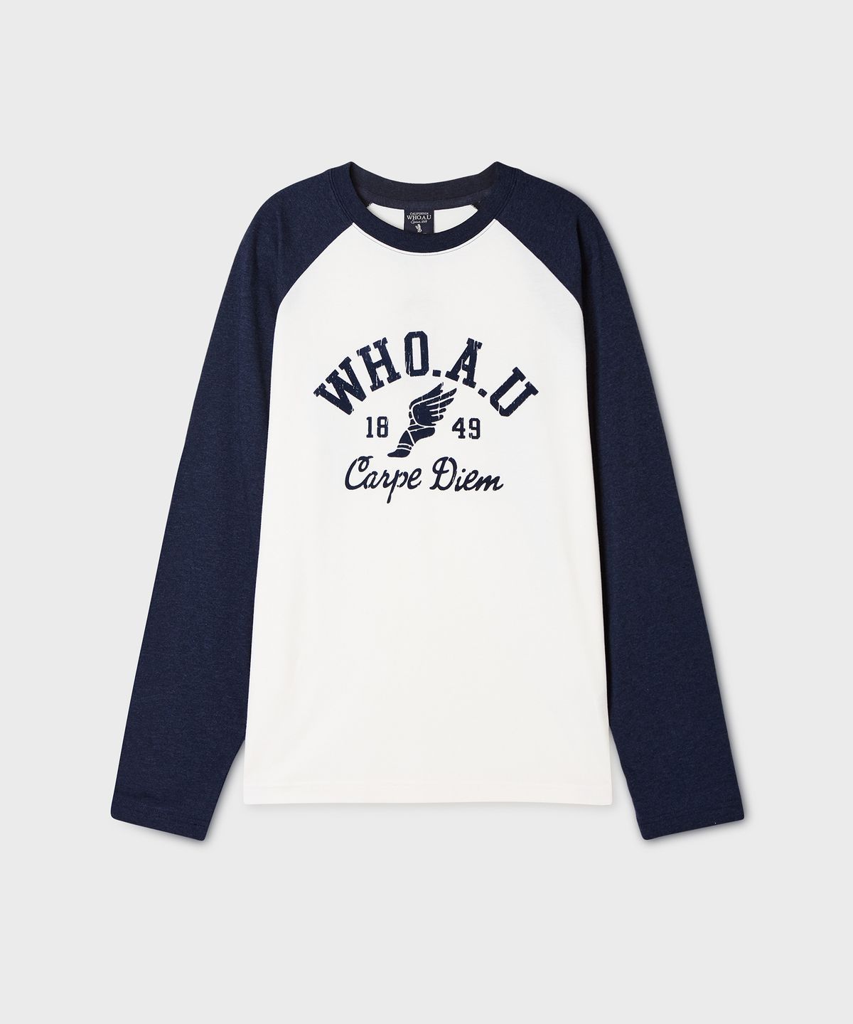 후아유(WHO.A.U) Campus Raglan Long Sleeve T-shirt / WHLAG3823U