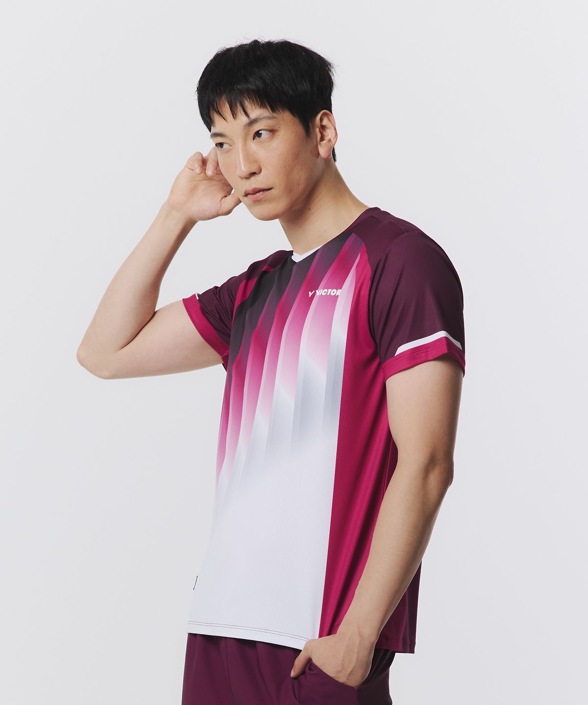 빅터(VICTOR) NOBLE GRADIENT 배드민턴 남성 티셔츠 (VT25CGW029M)