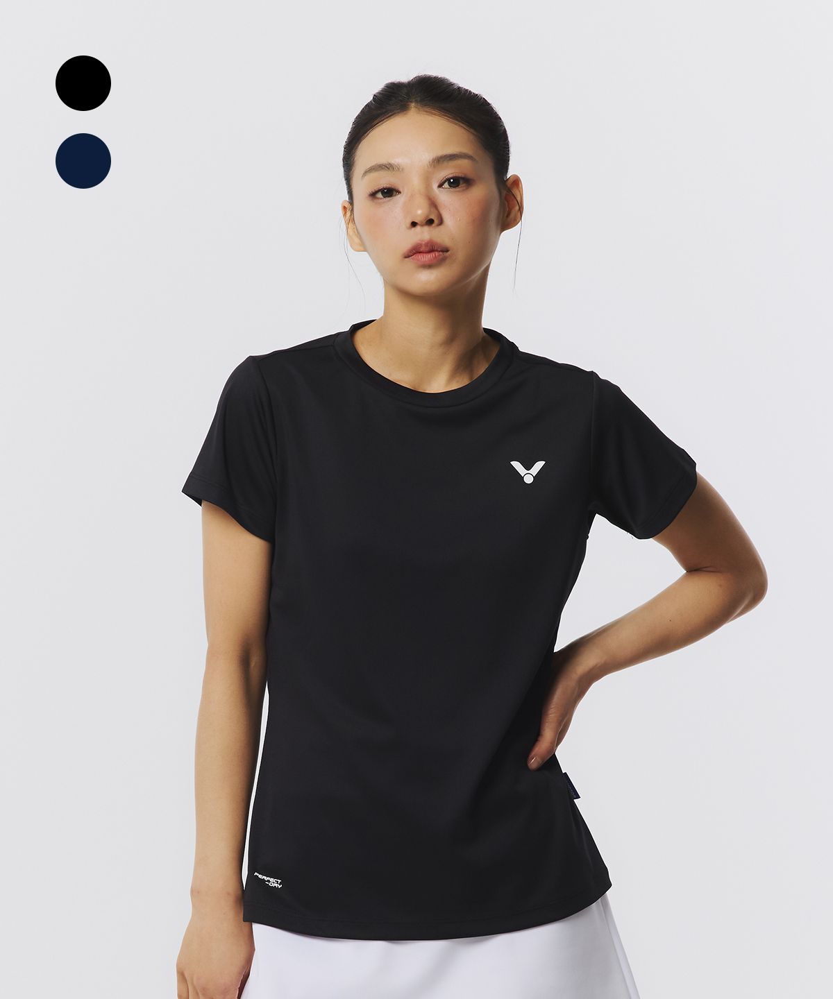 빅터(VICTOR) ESSENTIAL LINE 배드민턴 여성 반팔 티셔츠 (VT25CTS004F)