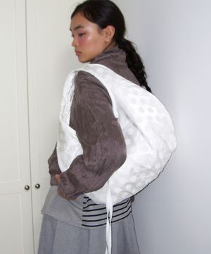 플럼피 호보백 [실크 도트 화이트]