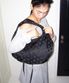 플럼피 호보백 [실크 도트 블랙]