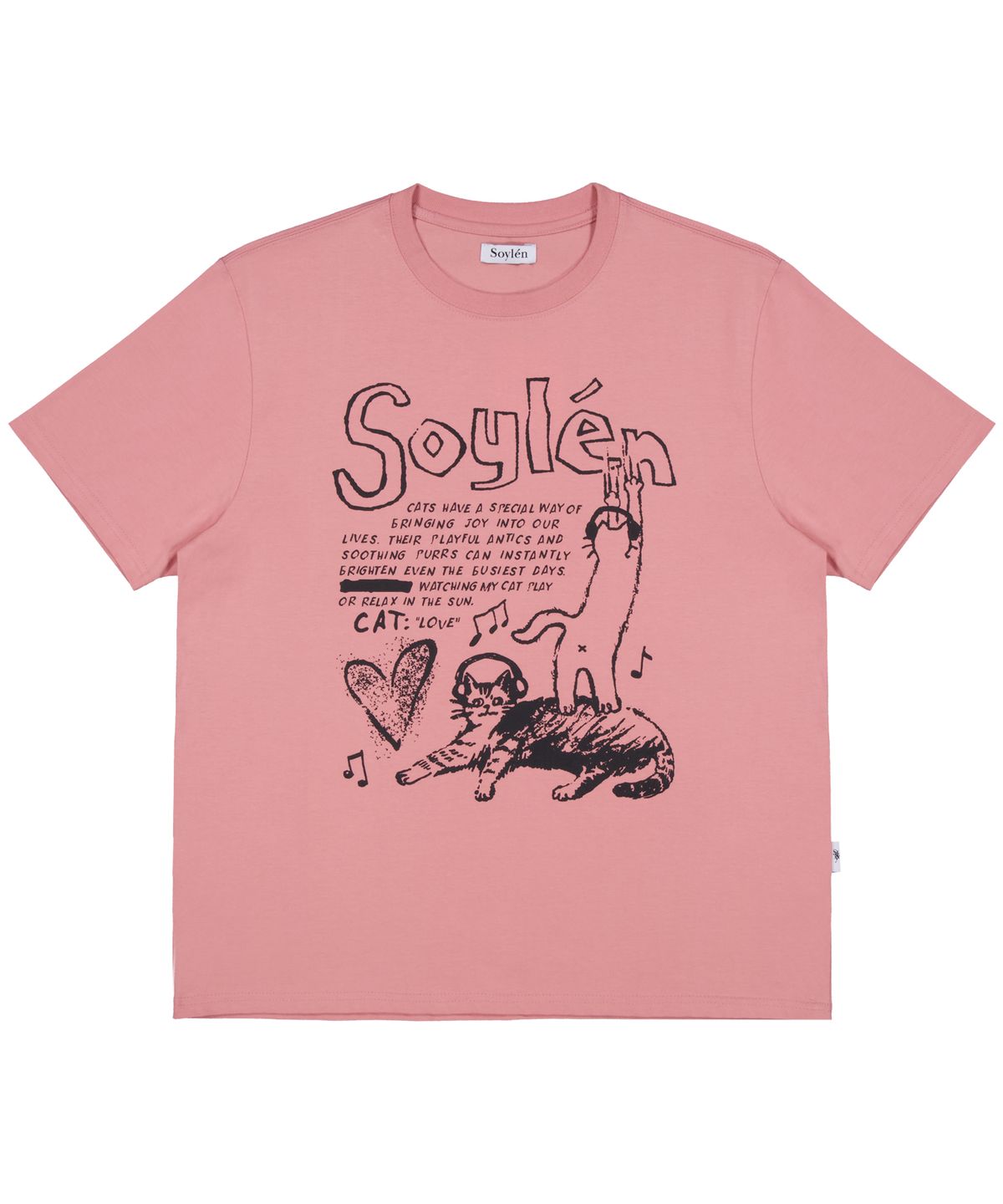 소이렌(SOYLEN) 러브 캣츠 티 (핑크)