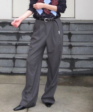 [W]투턱 와이드 슬랙스 - 3color