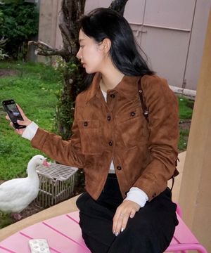 [W]스웨이드 트러커 자켓 - 2color