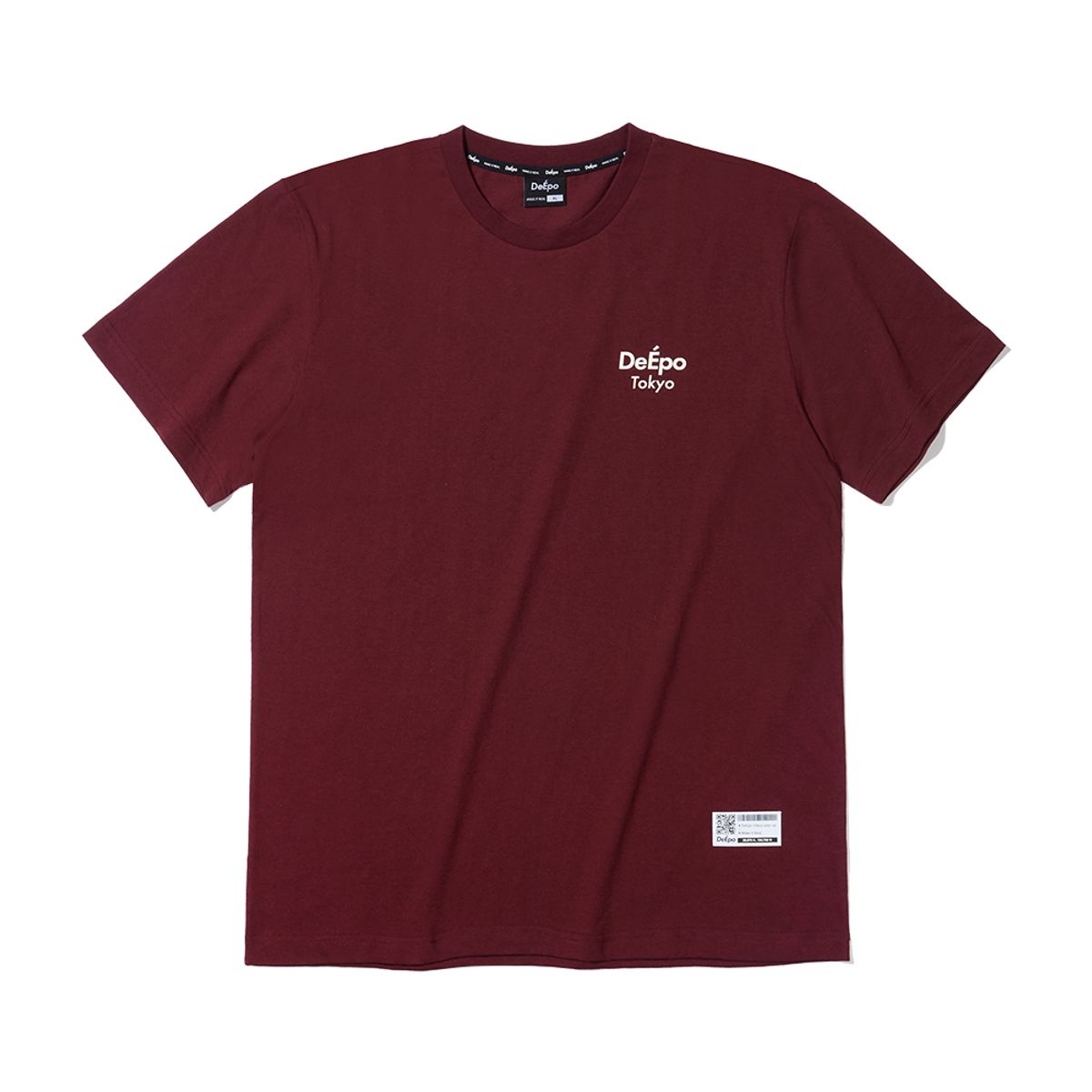 디에포(DEEPO) Tokyo 베이직 티셔츠 (BURGUNDY)