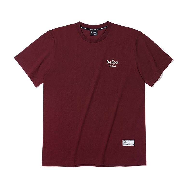 Tokyo 베이직 티셔츠 (BURGUNDY)