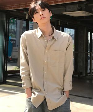 [올데이]옥스포드 세미 오버핏 셔츠 - 4color