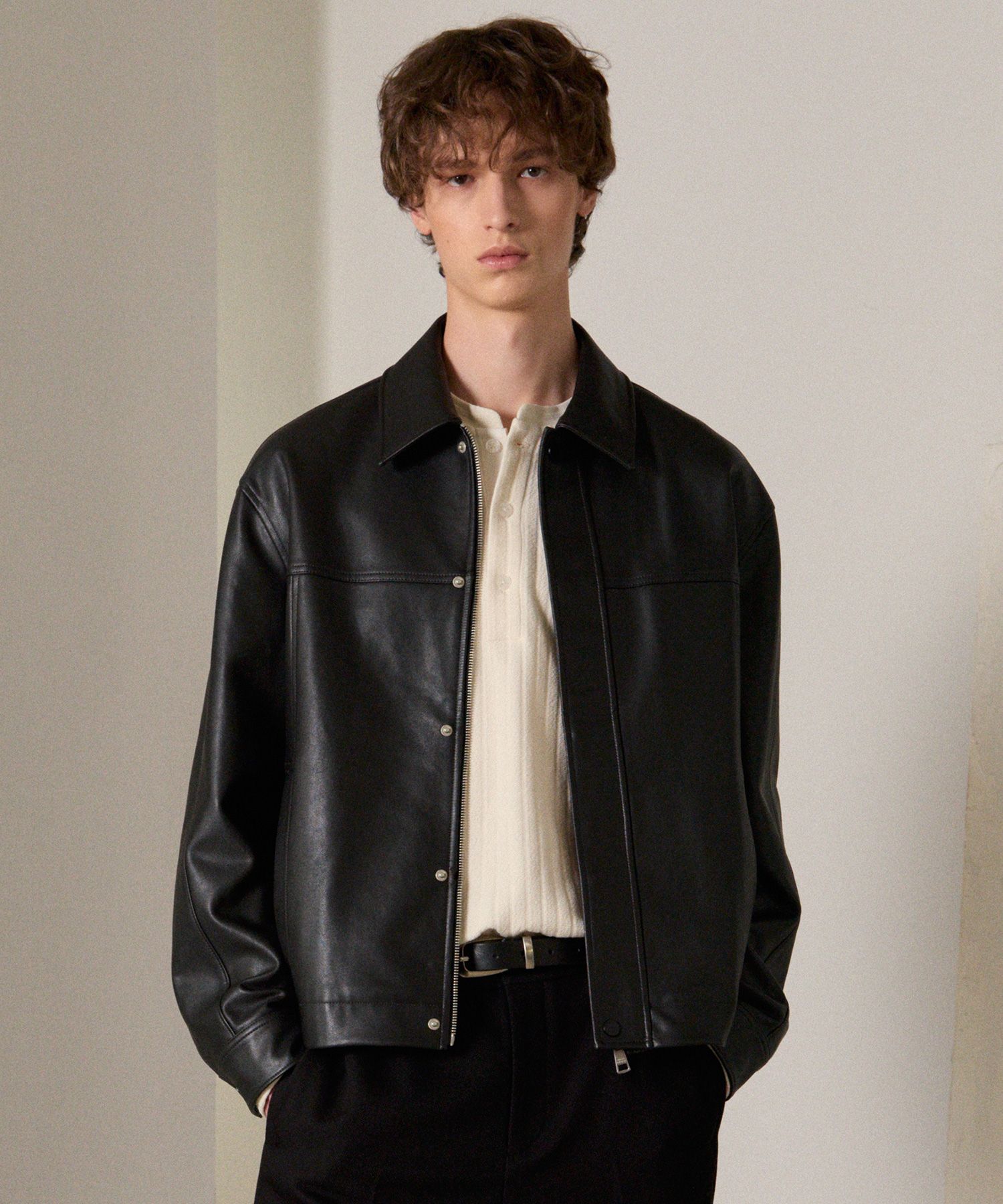 ジャケット・アウター SUPERSUB Leather Jumper musinsa leather