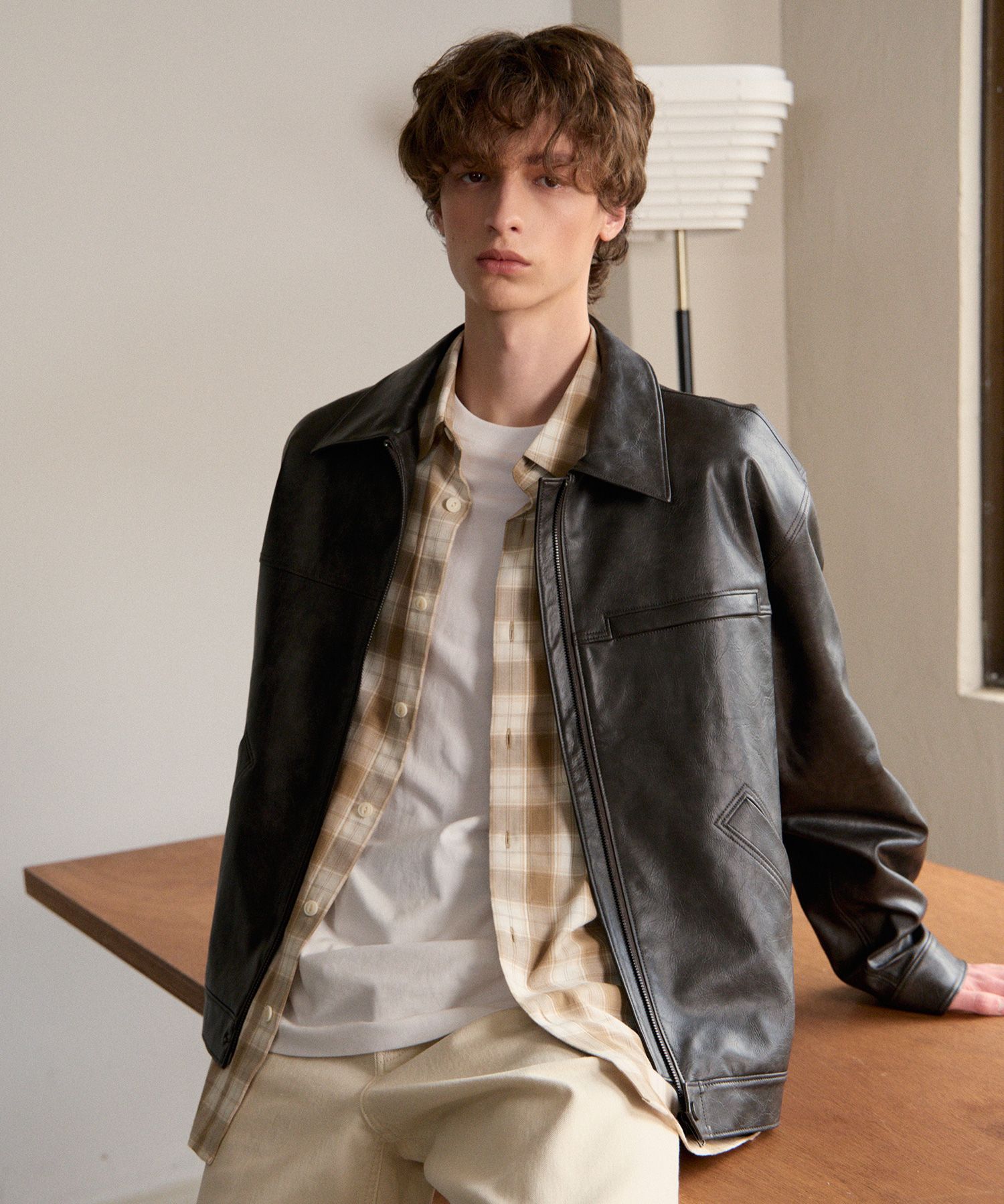 ジャケット・アウター SUPERSUB Leather Jumper musinsa ジャケット・アウター SUPERSUB Leather Jumper musinsa MUSINSA