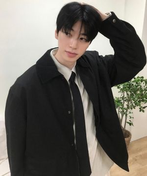 카라 배색 데님 라이크 워크 점퍼