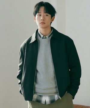 [COUTURE]데님 라이크 집업 반 블루종