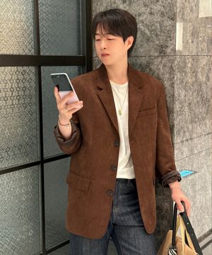 [COUTURE]스웨이드 오버핏 자켓