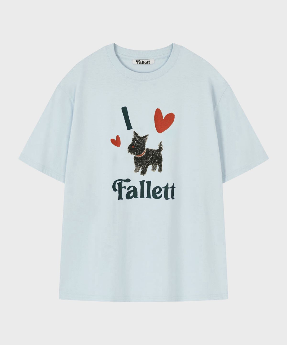 팔렛(FALLETT) 스코티 퍼피 반팔티 스카이 블루
