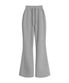 부츠컷 스웨트 밴딩 팬츠_그레이