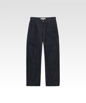 루나 커브드 데님 진스 인디고