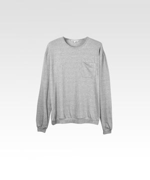 에덴 스트라이프 롱 슬리브 티셔츠 그레이