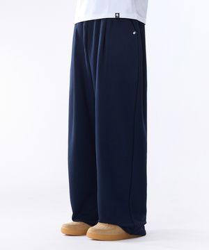 베이직 원턱 와이드 스웻팬츠 GLP-646_네이비