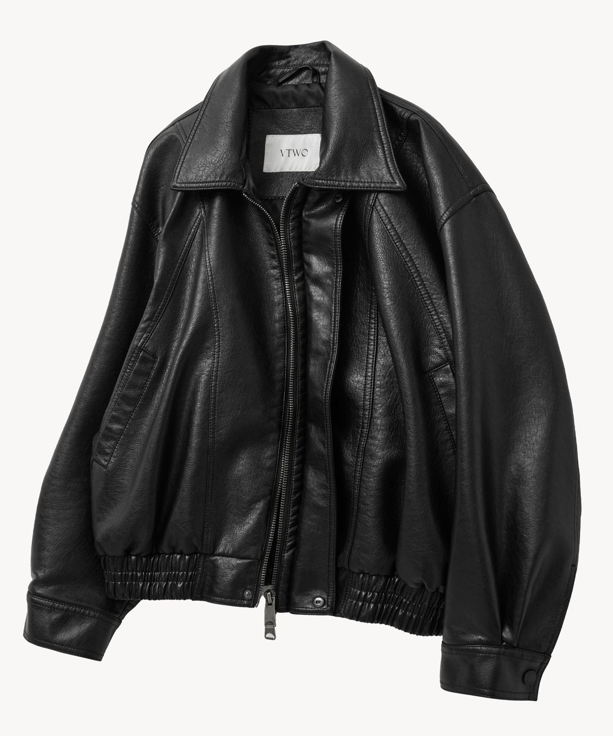 브이투(VTWO) 8268 워시드 레더 빈티지 자켓 (BLACK)