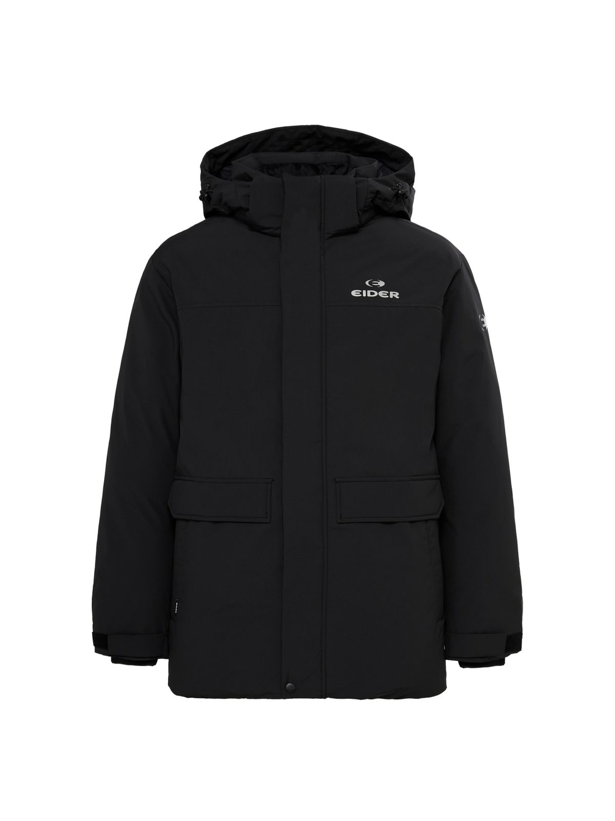 아이더(EIDER) POP 베이직 남성 미들 야상 다운 자켓_Black