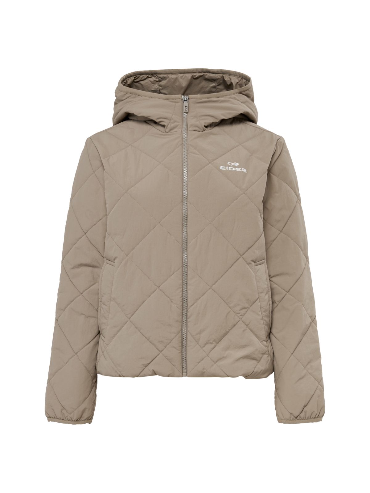 아이더(EIDER) POP 다이아 퀼팅 여성 경량 패딩 자켓_Beige