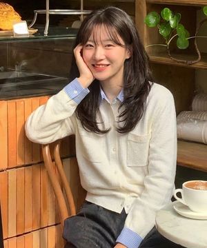 [W]셔츠 믹스 풀오픈 니트 - 3color