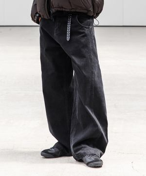 루보 트위스트 팬츠 [쉐이드 블랙]