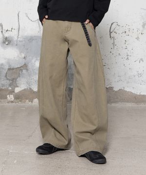 루보 트위스트 팬츠 [토프 베이지]