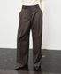 (올시즌) 롱 와이드 슬랙스 (BROWN)
