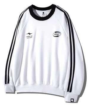 심볼 로고 래글런 트랙 맨투맨 GMT-155_아이보리