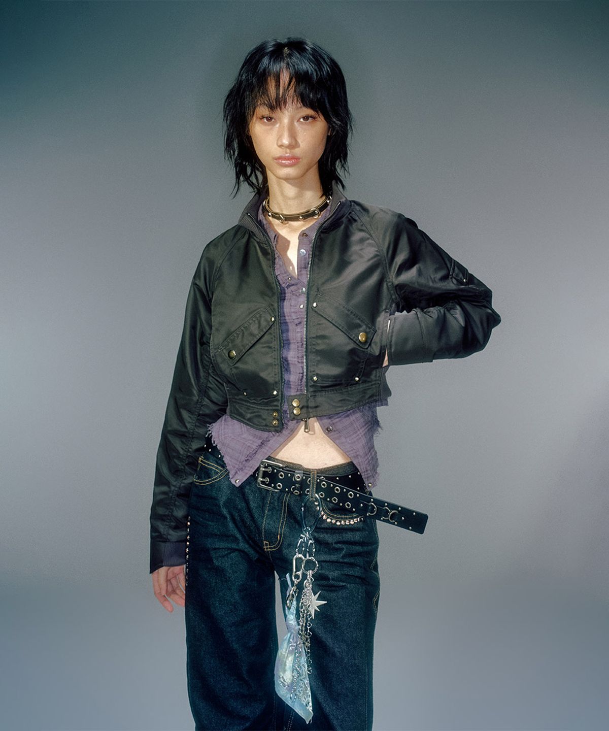 베이컨트 아카이브(VACANT ARCHIVE) ROEN CROP JUMPER (2COLOR)