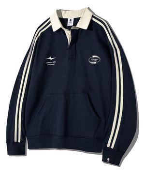 심볼 로고 트랙 폴로 맨투맨 GMT-156_네이비