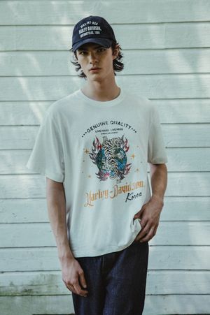 [Korea] 플레임 타이거 티셔츠 오프화이트 HH15311321