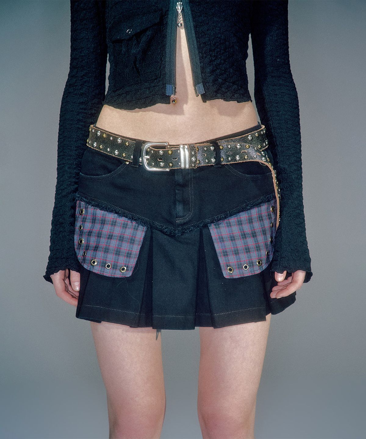 베이컨트 아카이브(VACANT ARCHIVE) LISA PLEATS MINI SKIRT (2COLOR)
