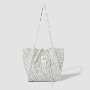 플로럴 코지 토트앤 숄더백 _ [베이지]