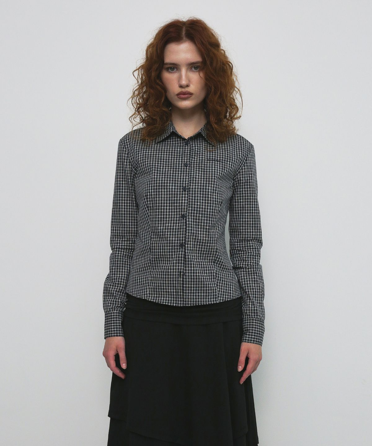 샌드릭(SANDRIC) STANDARD CHECK SHIRT_NAVY