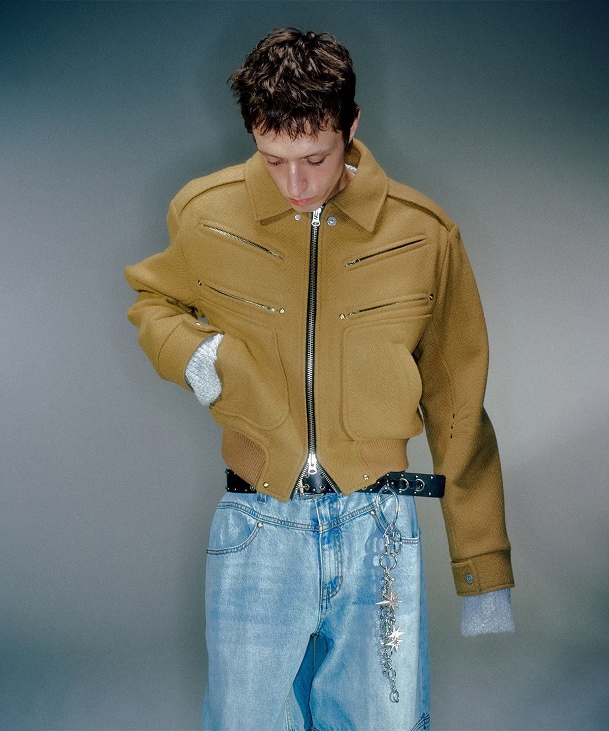 베이컨트 아카이브(VACANT ARCHIVE) DERECK WOOL BLOUSON JACKET (2COLOR)