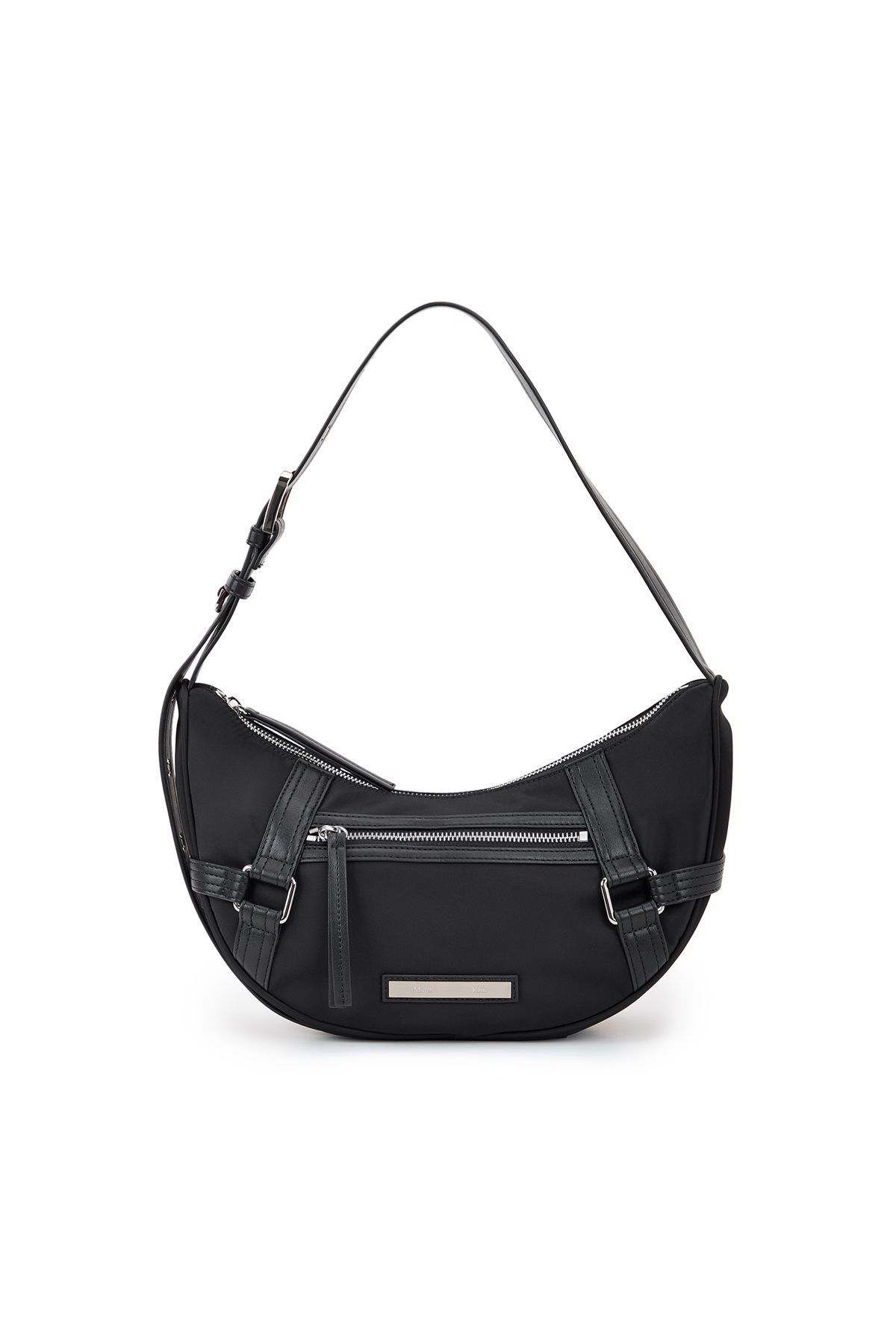 MUSINSA | MATIN KIM FABRIC ARC HOBO BAG IN BLACK