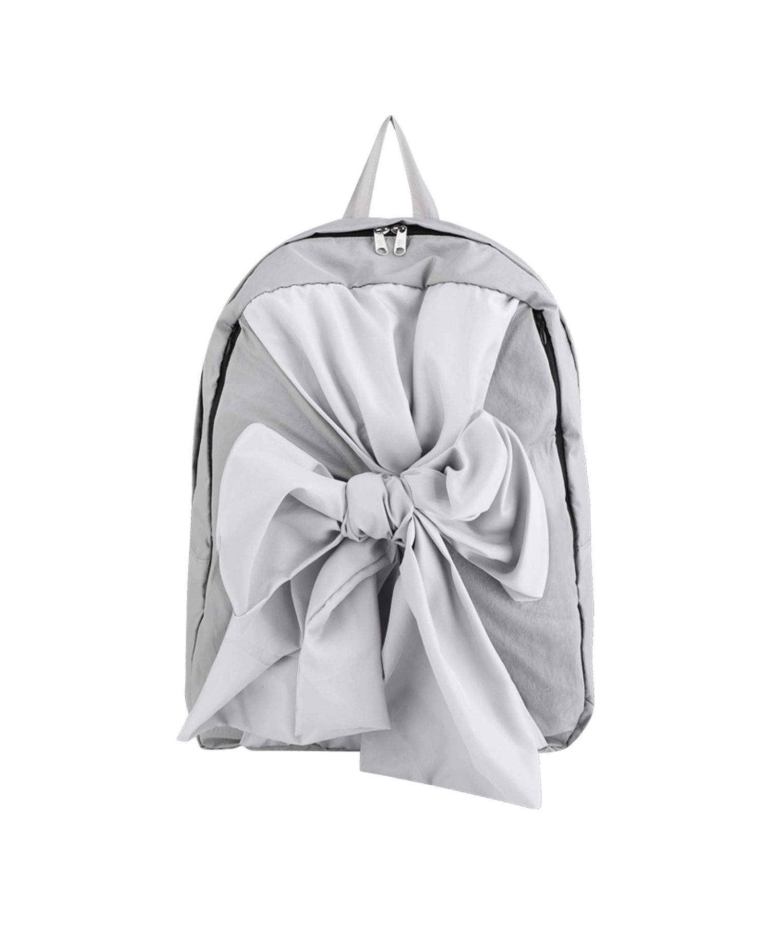 MUSINSA公式 | IUGAMAKARAS Knotted Backpack Type B (Nylon-silver)